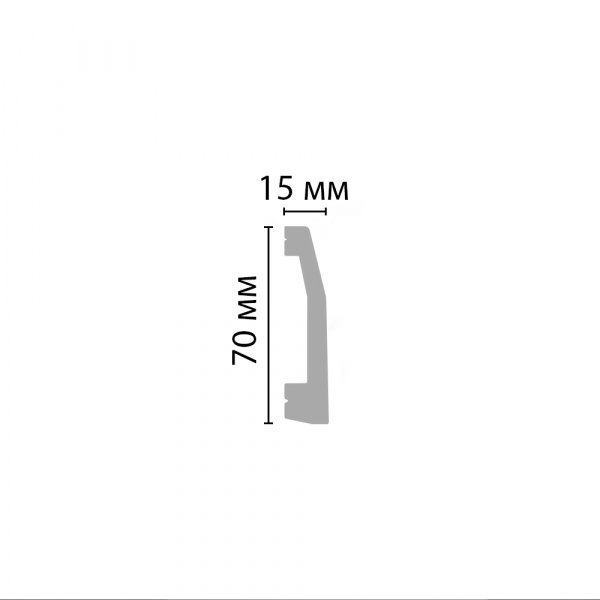Плинтус напольный Decomaster D125-115