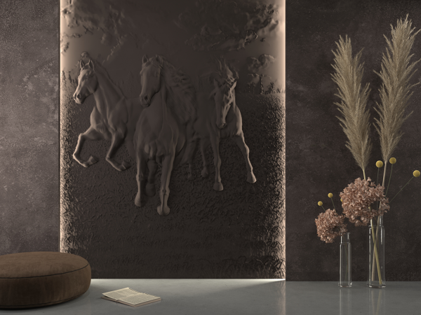 Гипсовая панно Deco Line HORSES