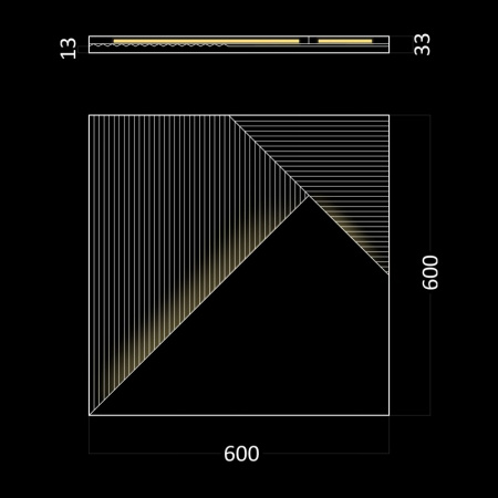 Гипсовая 3D панель Artpole FIELDS LED-2 (теплый свет)