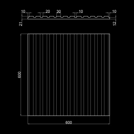 Гипсовая 3D панель Artpole VECTOR 1