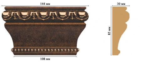 Капитель пилястры Decomaster D202-56