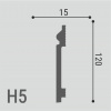 Плинтус напольный Де-Багет Н 5 120/15