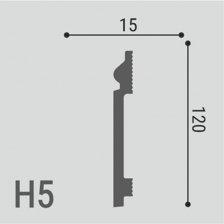 Плинтус напольный Де-Багет Н 5 120/15