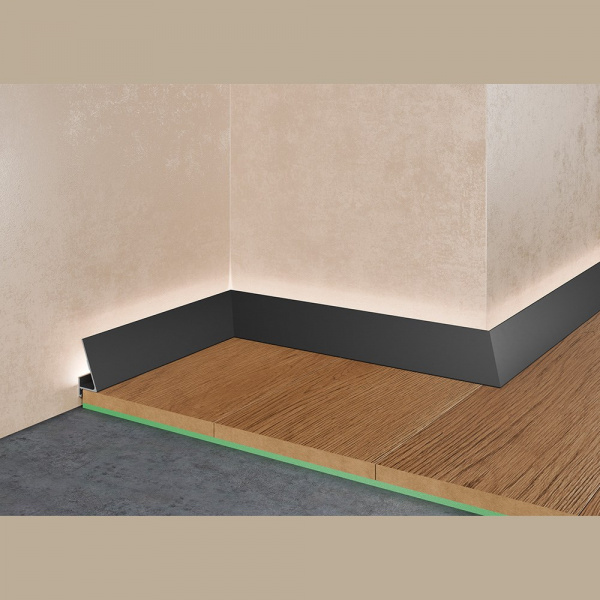 Микроплинтус Pro Design Corner 570 Черный