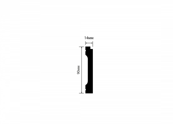 Плинтус напольный HIWOOD B90V2