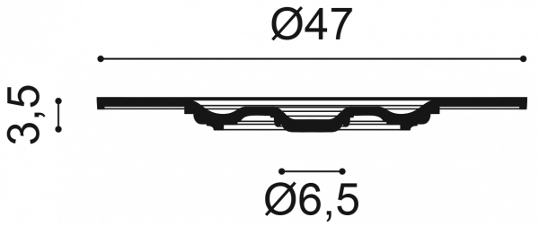 Розетка потолочная Orac Decor R17