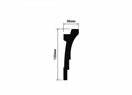 Карниз потолочный HIWOOD A120