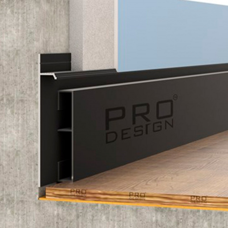 Вставка плинтус 1965 для плинтуса Pro Design Черный