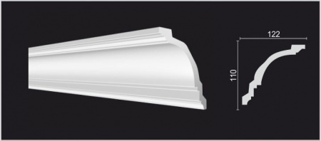 Карниз потолочный DECOR DIZAYN DD16