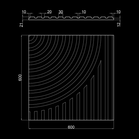 Гипсовая 3D панель Artpole VECTOR 3