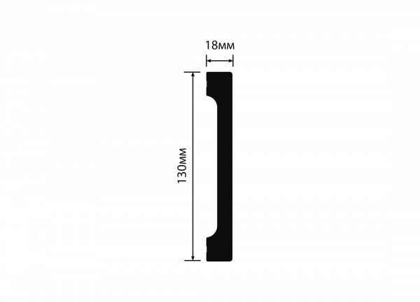 Плинтус напольный HIWOOD B130V1