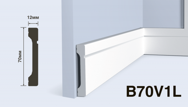 Плинтус напольный HIWOOD B70V1L
