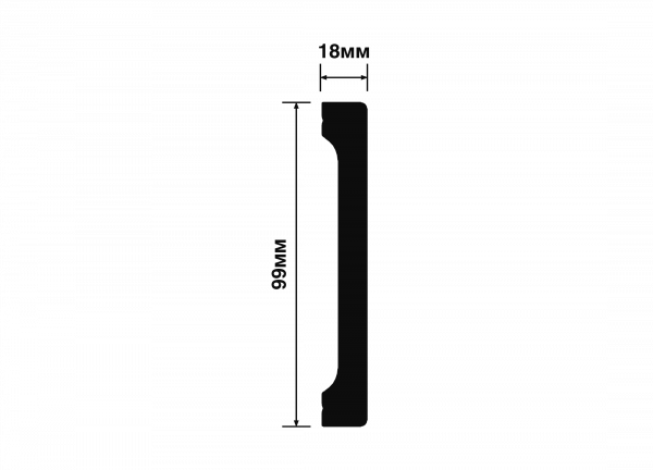 Плинтус напольный HIWOOD B99V1