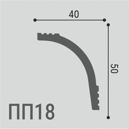 Карниз потолочный Де-Багет ПП 18 50/40