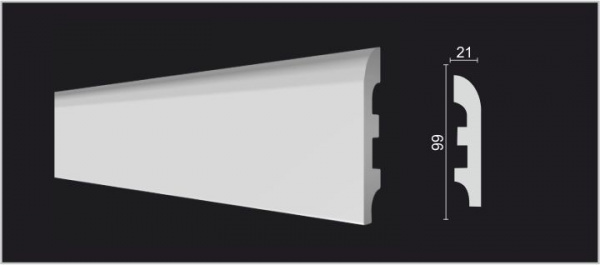 Плинтус напольный DECOR DIZAYN DD41