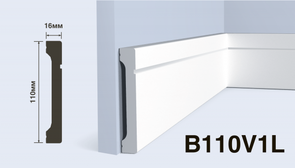 Плинтус напольный HIWOOD B110V1L