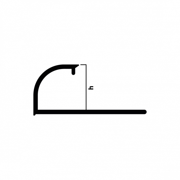 Профиль для плитки внешний 12 мм Neexy (антик бронза светлая)