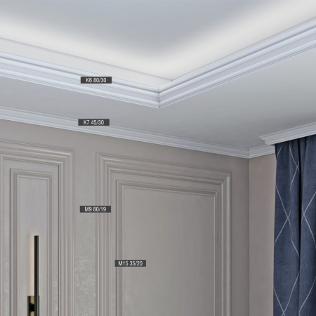Карниз потолочный Bello Deco К7 45/35