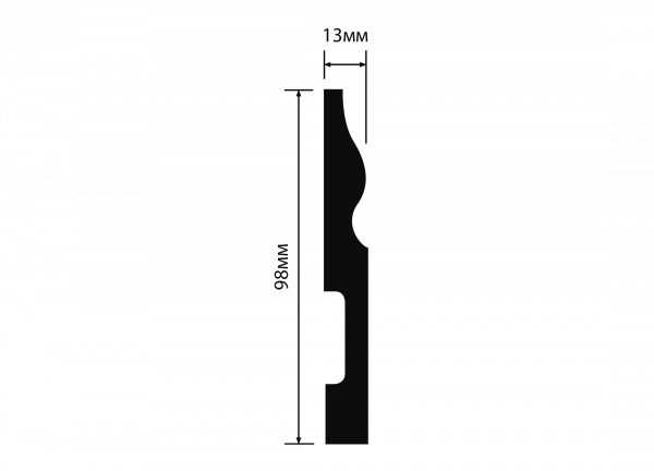 Плинтус напольный HIWOOD B100
