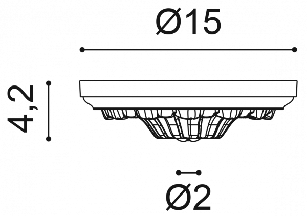 Розетка потолочная Orac Decor R10