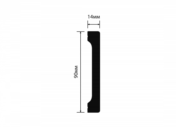 Плинтус напольный HIWOOD B90V1