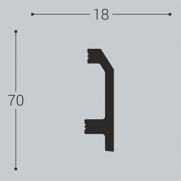 Плинтус напольный Bello Deco П11