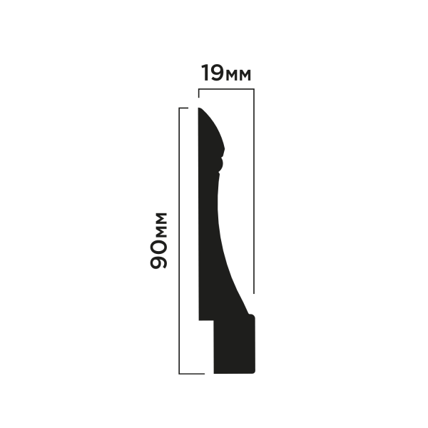 Плинтус напольный HIWOOD L1606