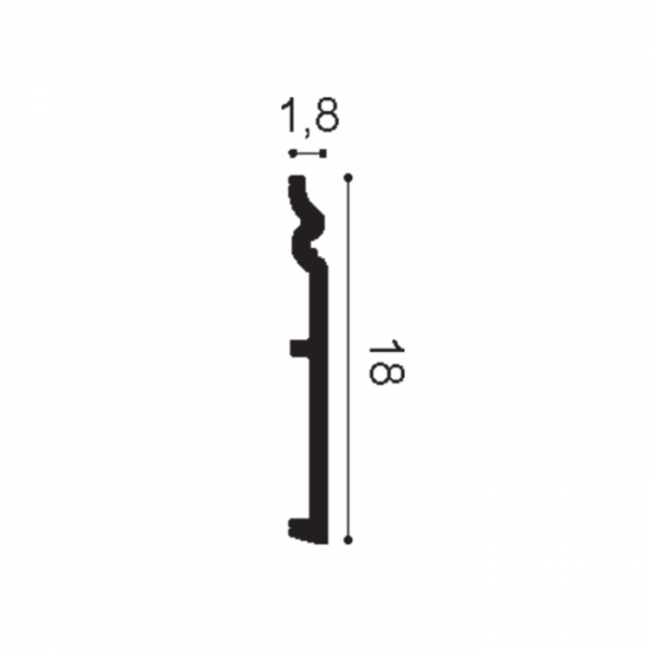 Плинтус напольный Orac Decor SX 206
