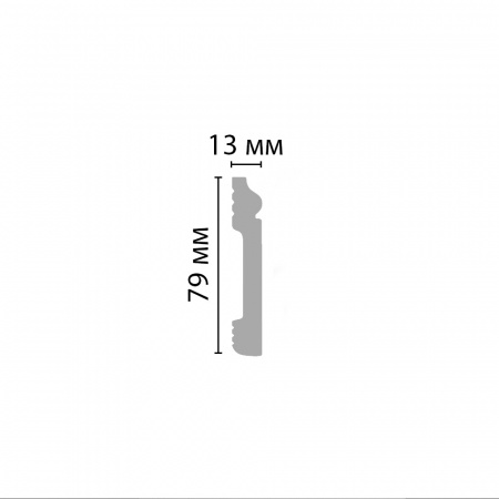 Плинтус напольный Decomaster D005-78