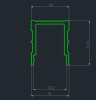 Декоративный стеновой профиль Pro Design 536 Коричневый