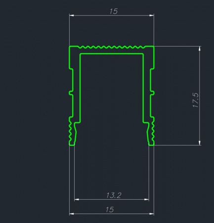 Декоративный стеновой профиль Pro Design 536 Коричневый