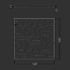 Гипсовая 3D панель Artpole SILK-2