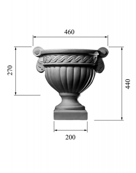 Вазон DECORUS VZ-003
