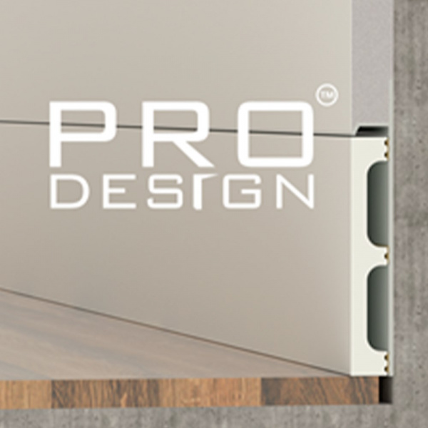 Вставка скрытого плинтуса Pro Design 80 мм 