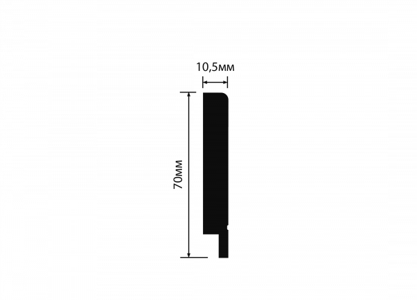 Плинтус напольный HIWOOD B70