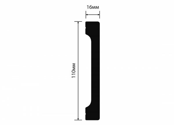 Плинтус напольный HIWOOD B110V1