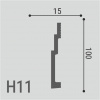 Плинтус напольный Де-Багет Н 11 100/15