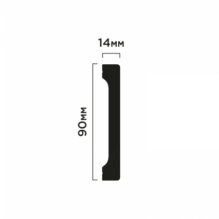 Плинтус напольный HIWOOD B90V1 BR395