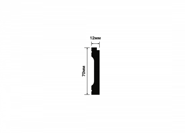 Плинтус напольный HIWOOD B70V3