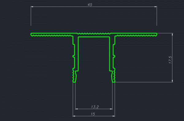 Декоративный стеновой профиль Pro Design 534 Черный