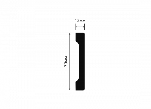 Плинтус напольный HIWOOD B70V1