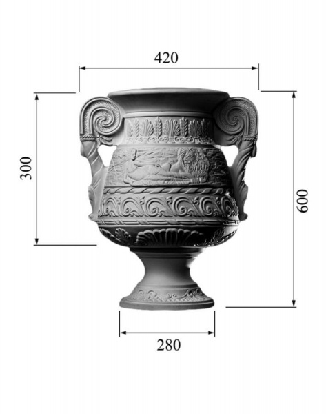 Вазон DECORUS VZ-002