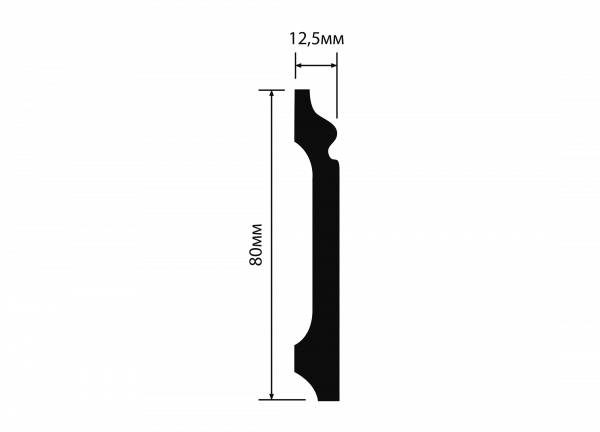 Плинтус напольный HIWOOD B80A