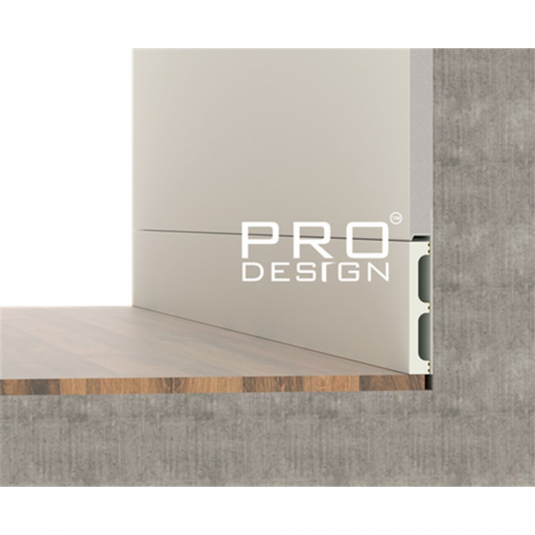Вставка скрытого плинтуса Pro Design 80 мм 