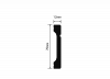 Плинтус напольный HIWOOD B70V1L