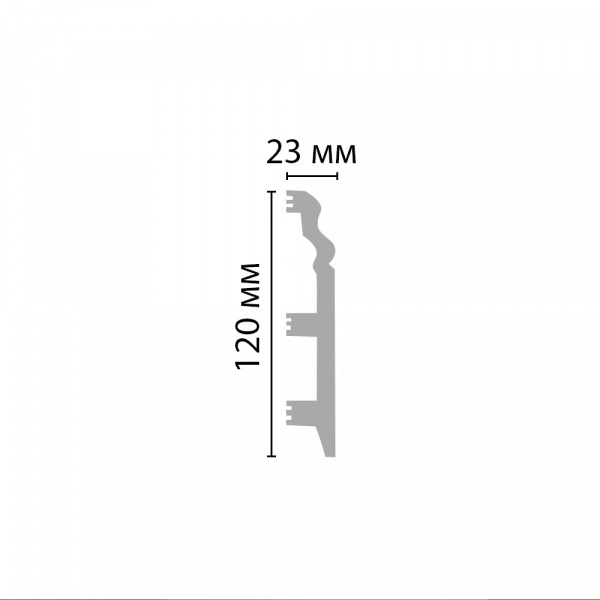Плинтус напольный Decomaster D233-71