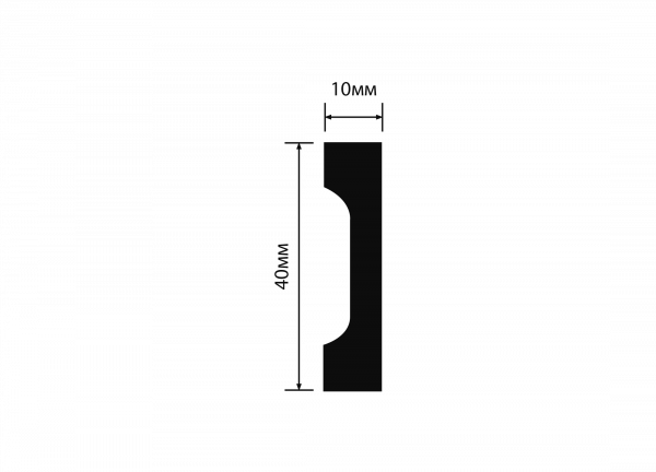 Плинтус напольный HIWOOD W40V1