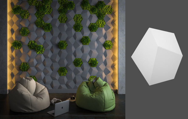 Гипсовая 3D панель Deco Line M-30