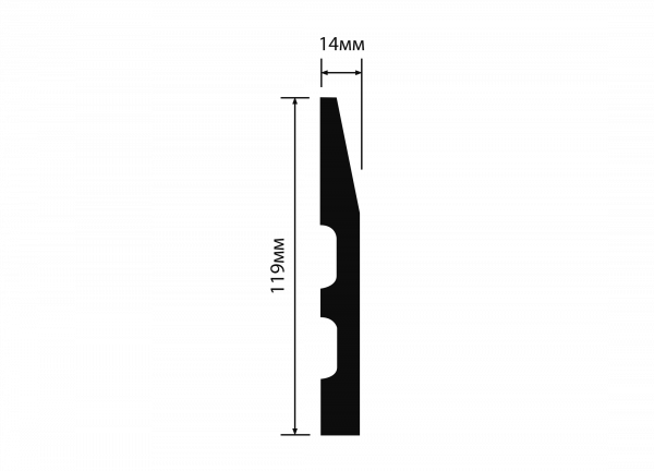 Плинтус напольный HIWOOD B120