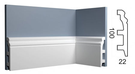 Плинтус напольный PAOLO ARTE Kr042P